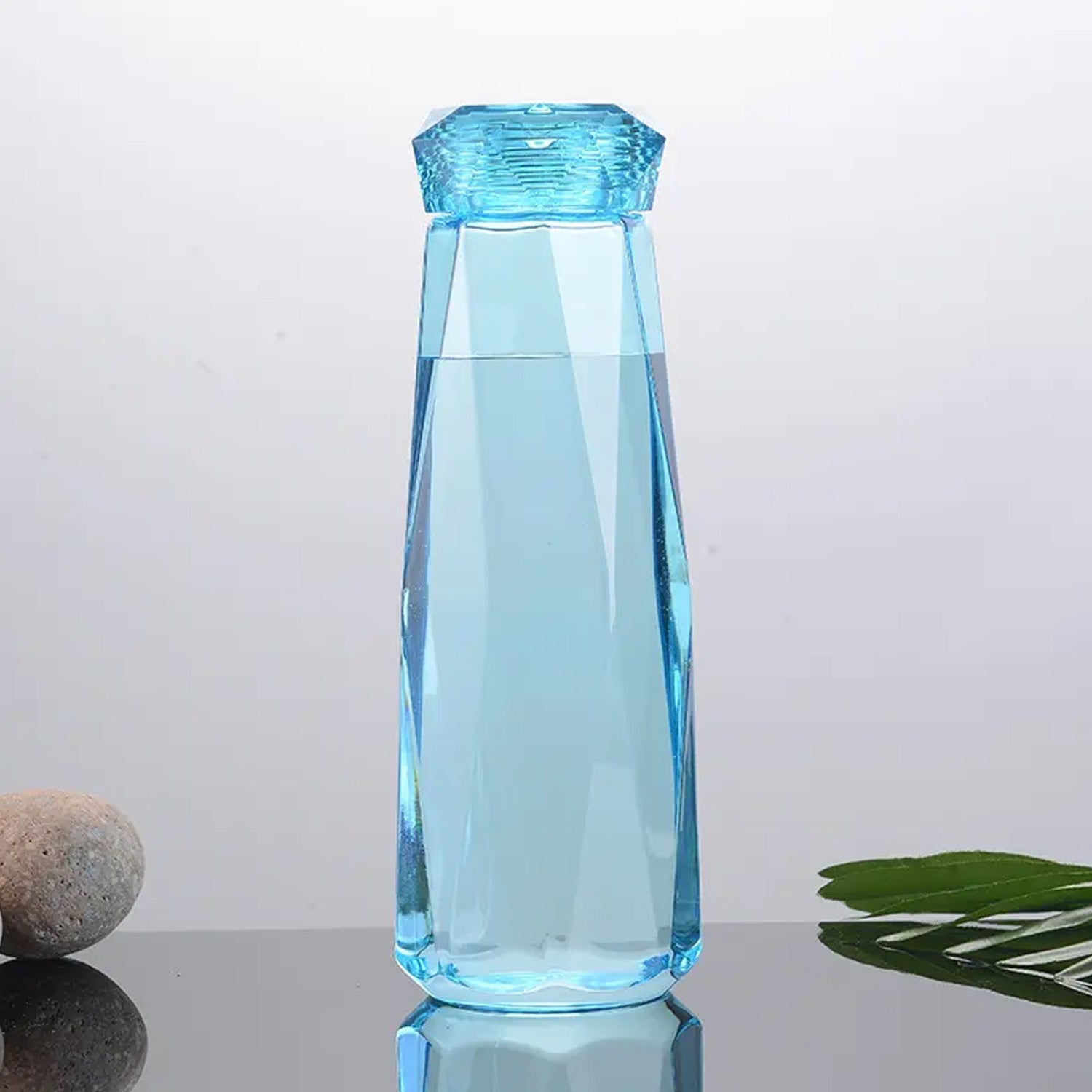 5213 Glass Fridge Water Bottle Plastic Cap With Two Water Glass For Home & Kitchen Use DeoDap 5213 Glass Fridge Water Bottle Plastic Cap With Two Water Glass For Home & Kitchen Use DeoDap